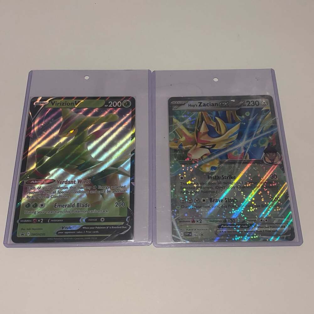 Pokémon jumbo card lot with protectors